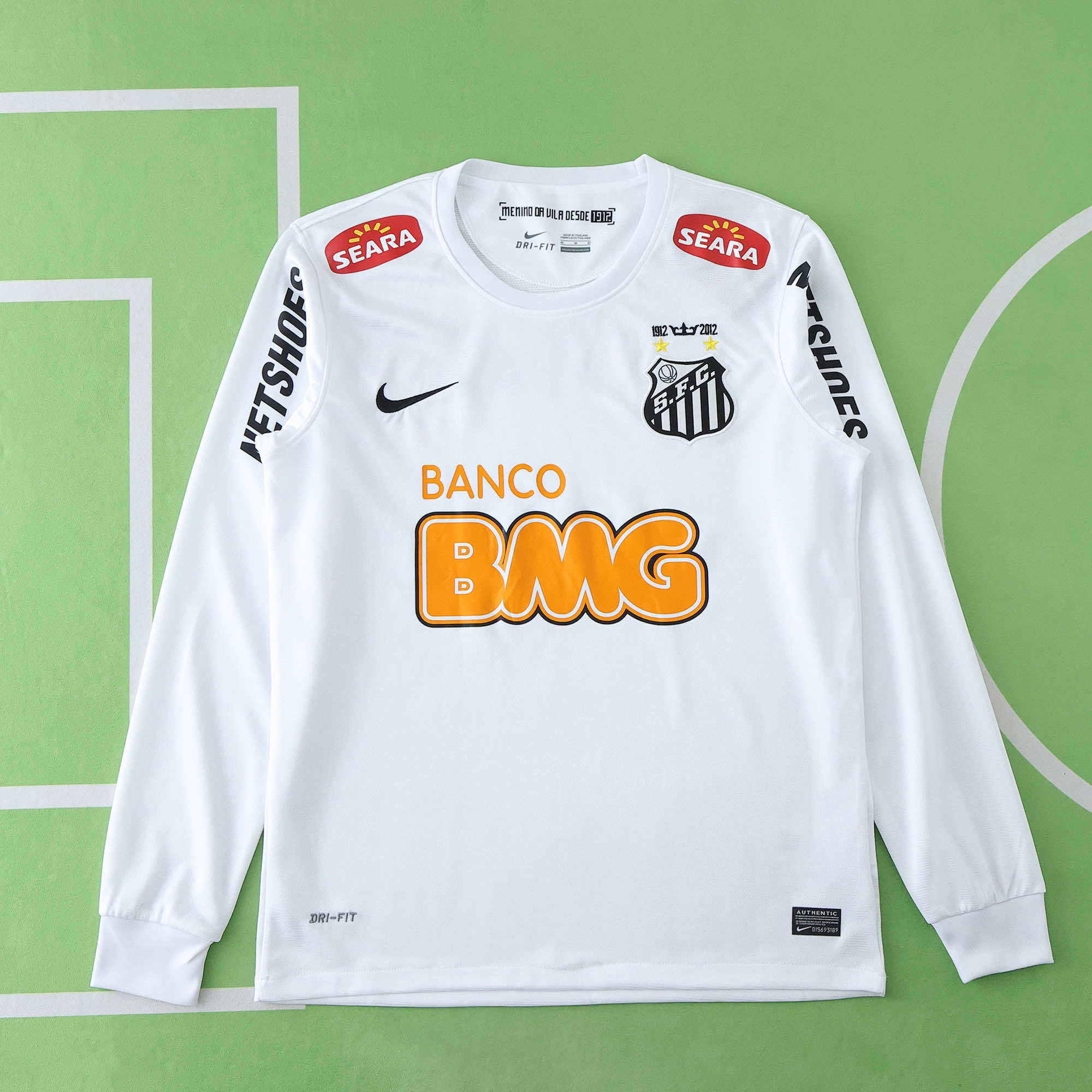 2013 Santos FC home Long sleeved retro Fan version