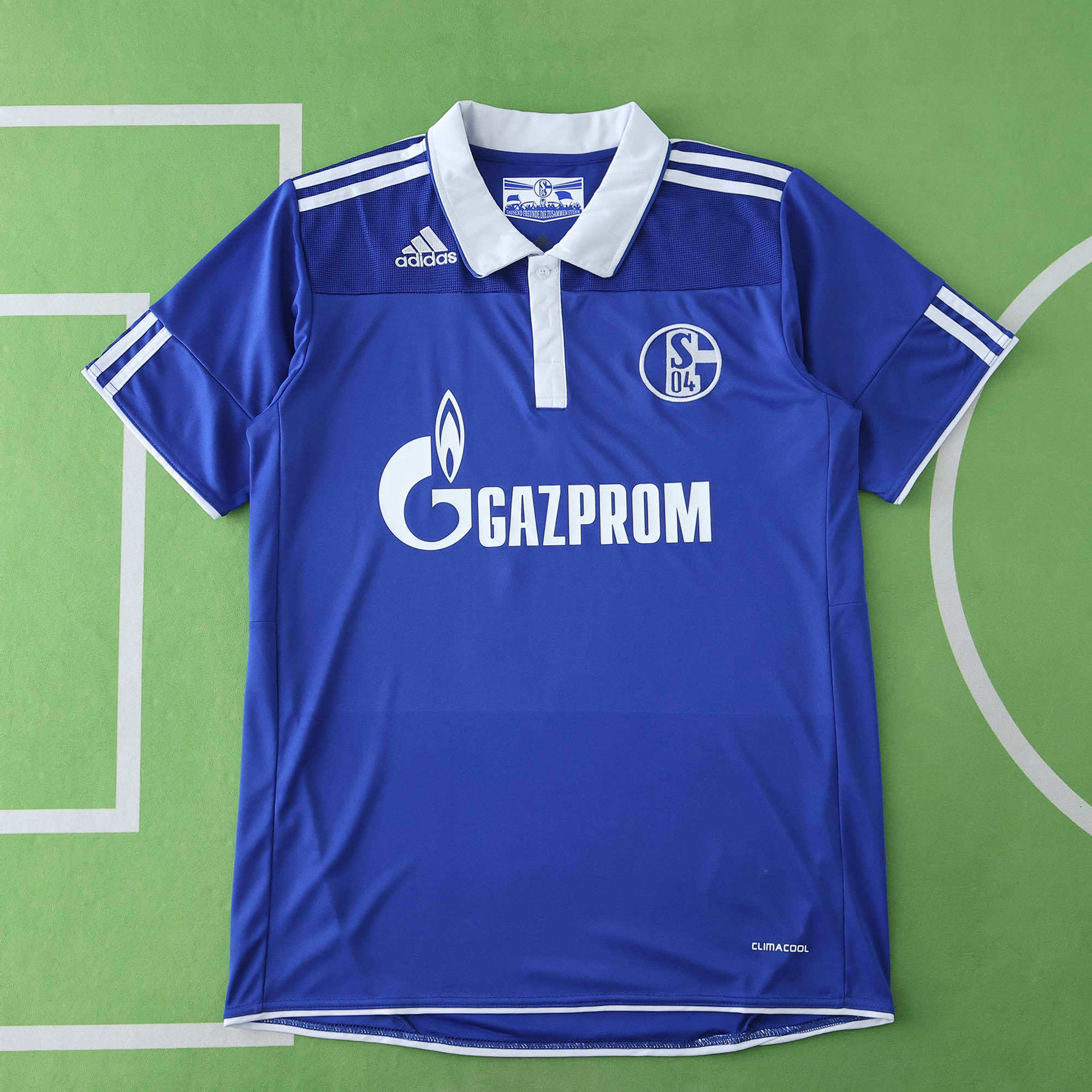 10-11 FC Schalke 04 home retro Fan version