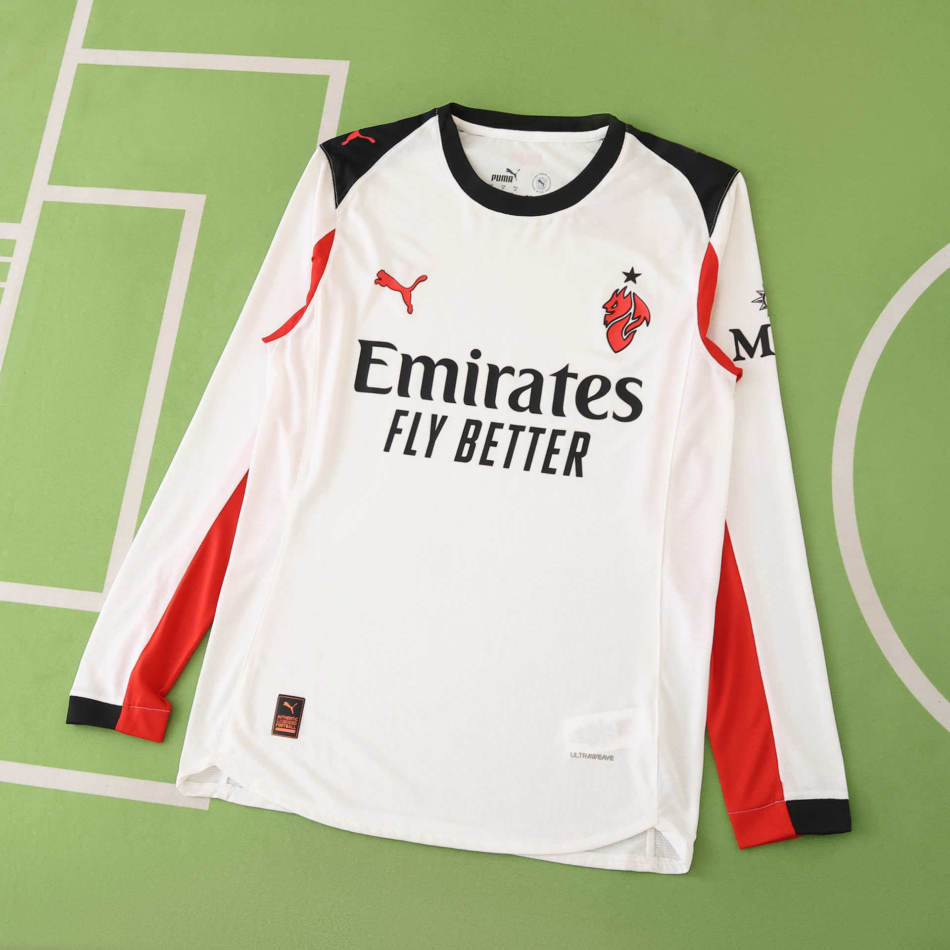 25-26 A.C. Milan away Long sleeved Player version