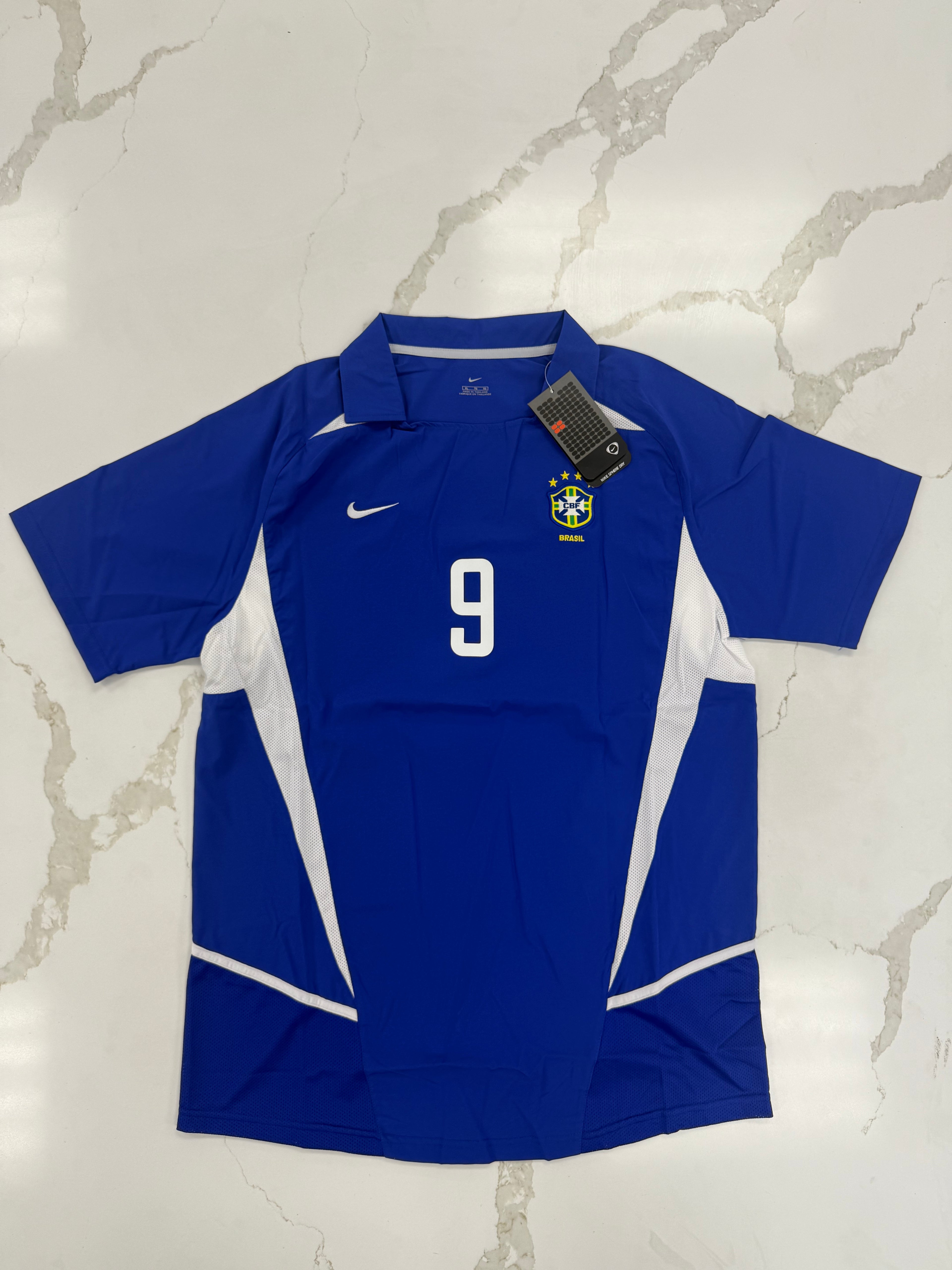 RONALDO 2002 Brazil away retro Fan version