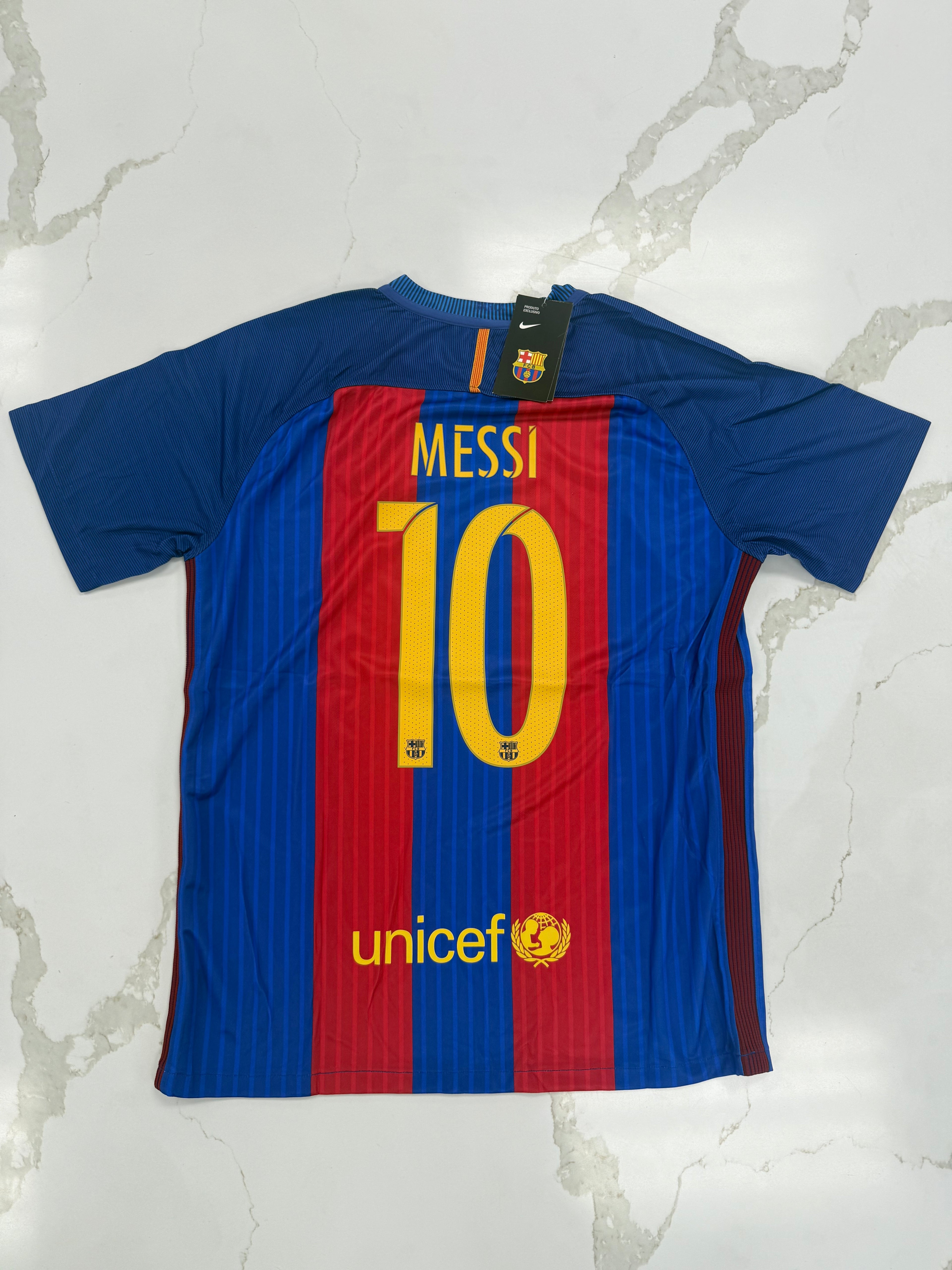 MESSI 16-17 Barcelona Home retro Fan version