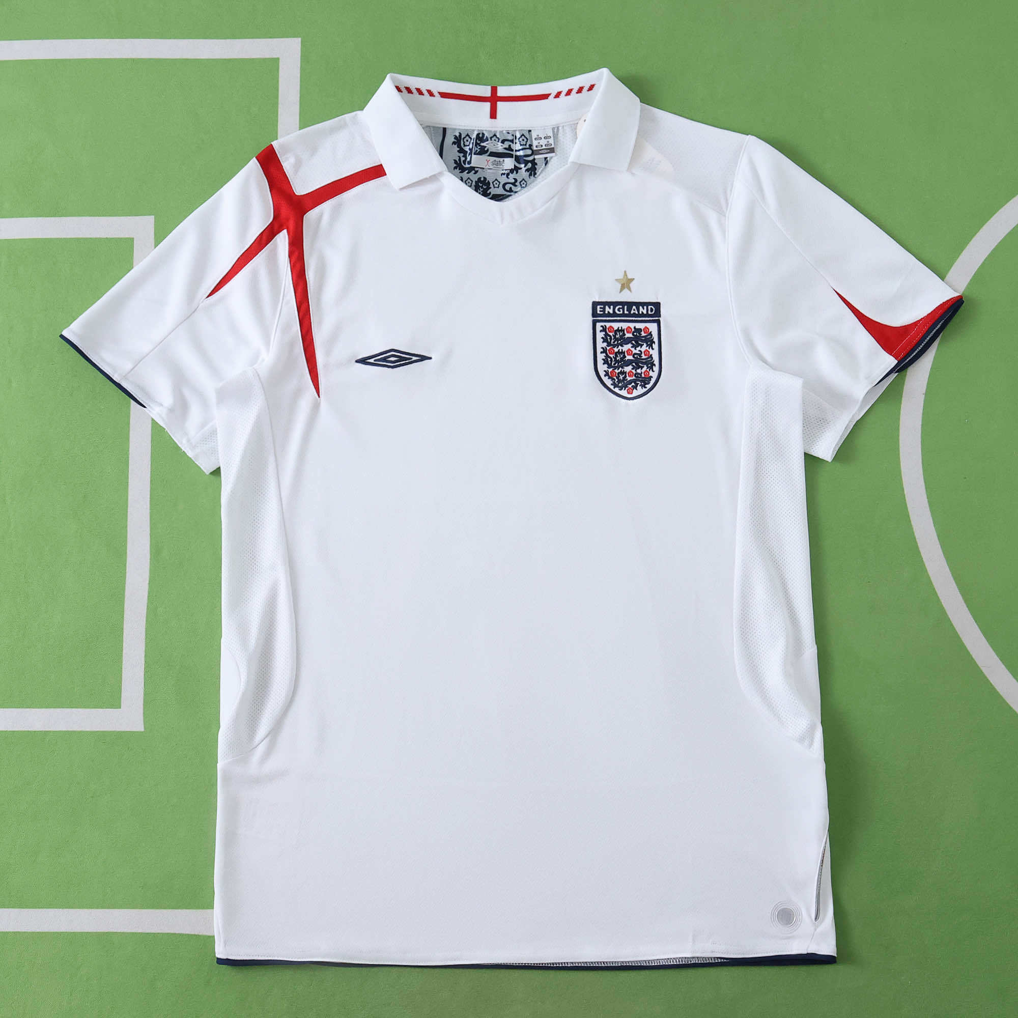 2006 England home retro Fan version